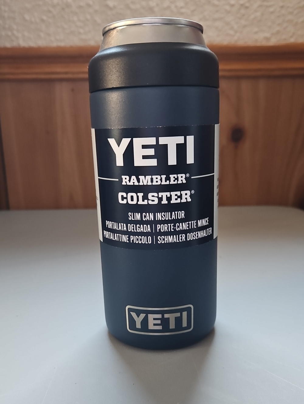 Yeti Rambler Colster Slim Can Insulator - Navy Blue